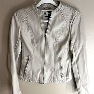 Express Tan Leather Jacket!